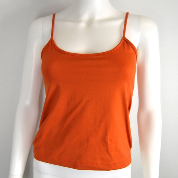 orange tank top outfit